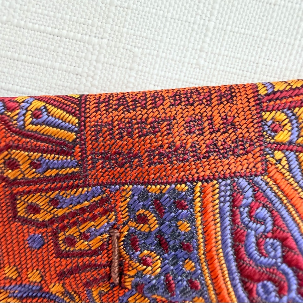Robert Talbott Seven Fold Limited Edition 2/40 Hand Sewn Paisley Print Silk Tie - Picture 7 of 13